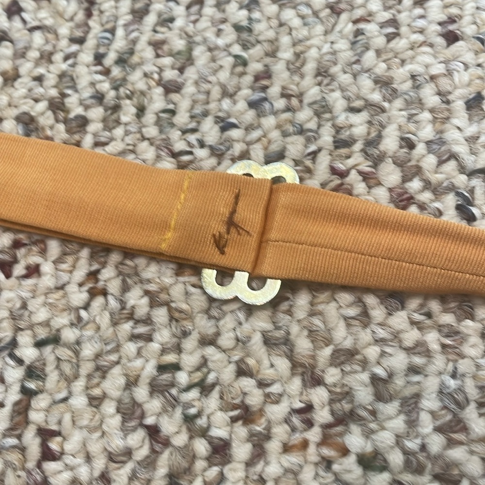 Vintage Tan Woven Belt With Leather Discs. Y2K - Picture 5 of 9